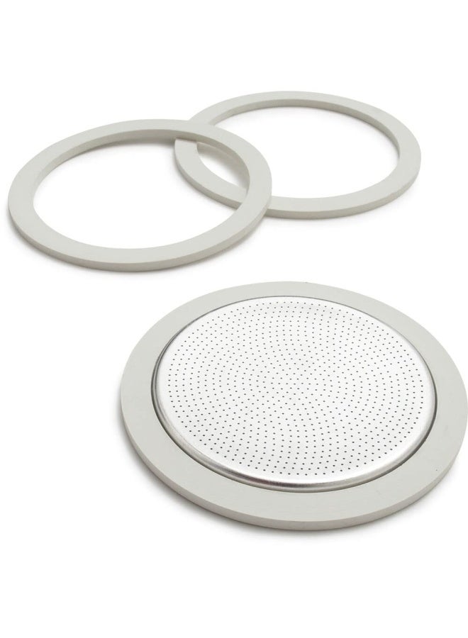 Bialetti Replacement Gaskets and Filter For 9 Cup Stovetop Espresso Coffee Makers - Image 3