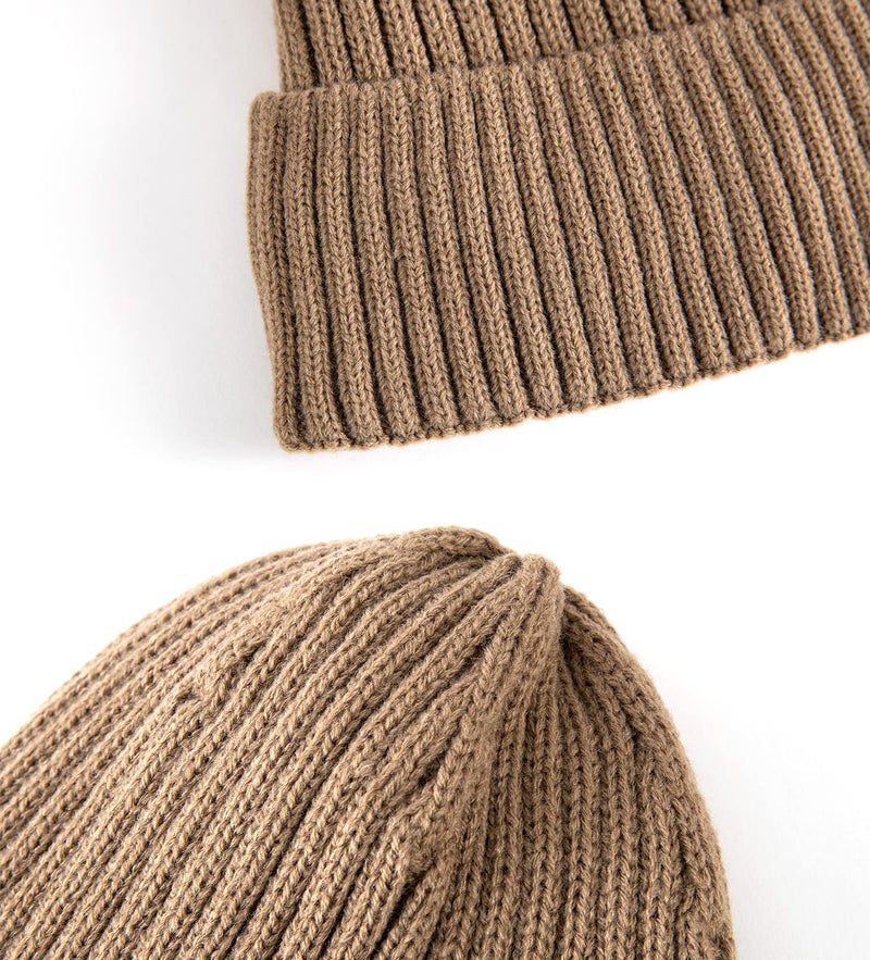 Villand Scarf Beanie Golves Set for Women and Men with Gift Box (Khaki) - Image 2