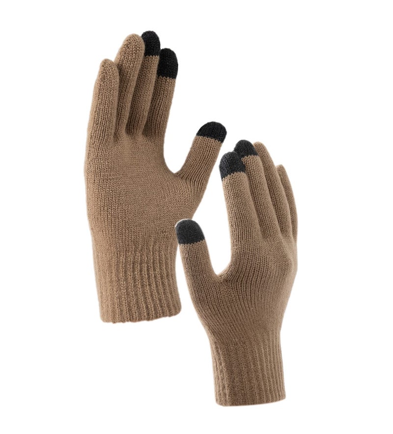 Villand Scarf Beanie Golves Set for Women and Men with Gift Box (Khaki) - Image 5