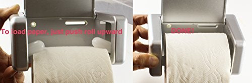 Zoie + Chloe Easy-Snap Toilet Paper Holder - Load and Unload with One Hand - Image 3