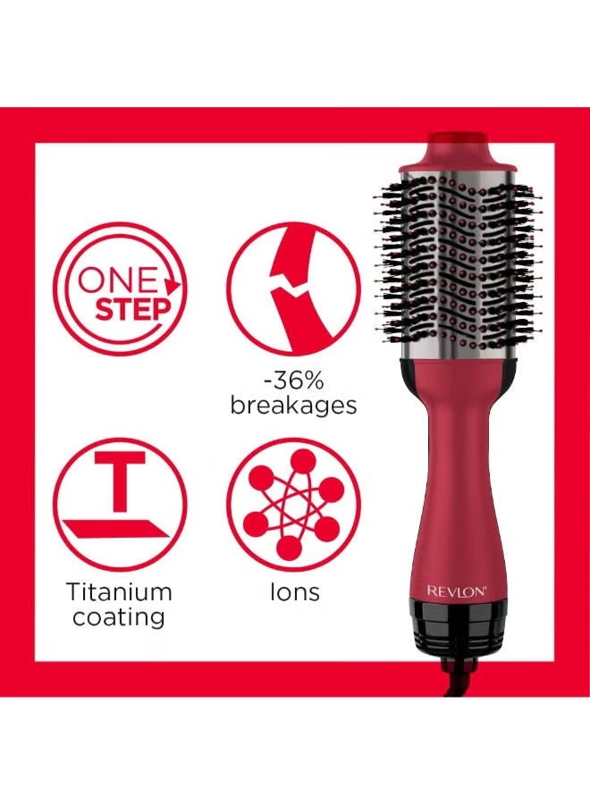 ريفلون مجفف ومصفف الشعر Revlon One Step، بإعدادين للحرارة بالإضافة إلى وضع الهواء البارد، مع طلاء من التيتانيوم - Image 4