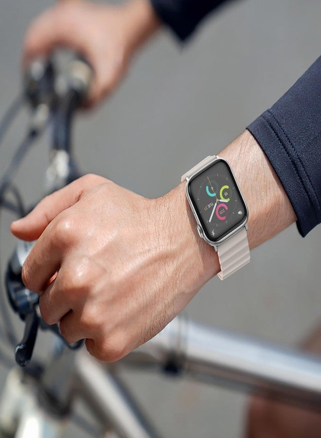 Anlinser Magnetic Bands Compatible with Apple Watch Band 49/46/45 44/42/41/40/38mm, Women Men Double Side Reversible Strap for iWatch Ultra 3-1 Series 11/10/9/8/7-1 SE (42/41/40/38, Starlight/Pink) - Image 4