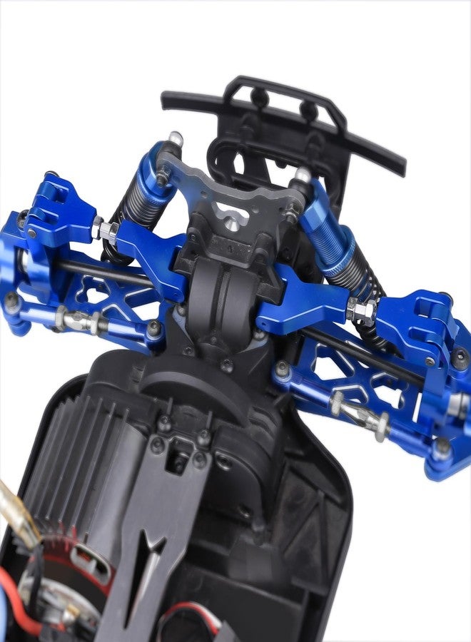 Hobbypark Aluminum Front & Rear Upper Suspension Arms for 1/10 Redcat Blackout XTE Upgrades Parts, fit XBE SC Pro, Replace BS213-002 / BLH-0001GM (4-Pack) (Navy Blue) - Image 2