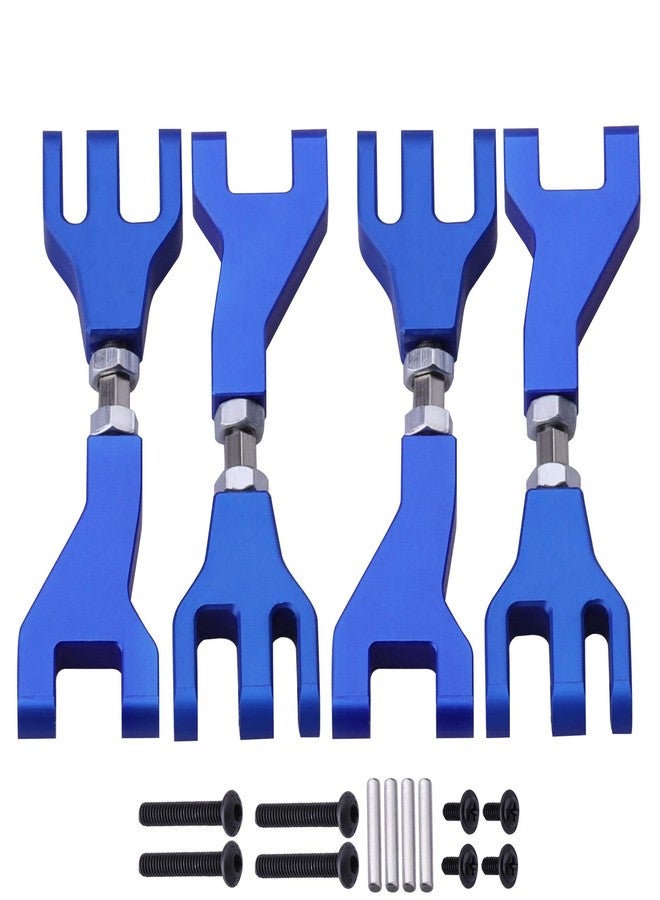 Hobbypark Aluminum Front & Rear Upper Suspension Arms for 1/10 Redcat Blackout XTE Upgrades Parts, fit XBE SC Pro, Replace BS213-002 / BLH-0001GM (4-Pack) (Navy Blue) - Image 3
