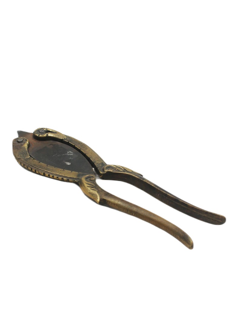 Antique Museum Handmade Antique Brass Nut Cutter  - Image 2