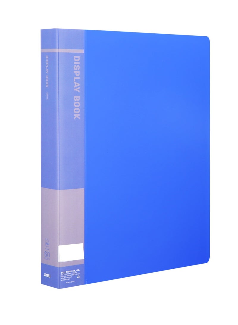 Deli 1-Piece Office Display Book With 60 Clear Pockets Assorted Colours  - Image 2