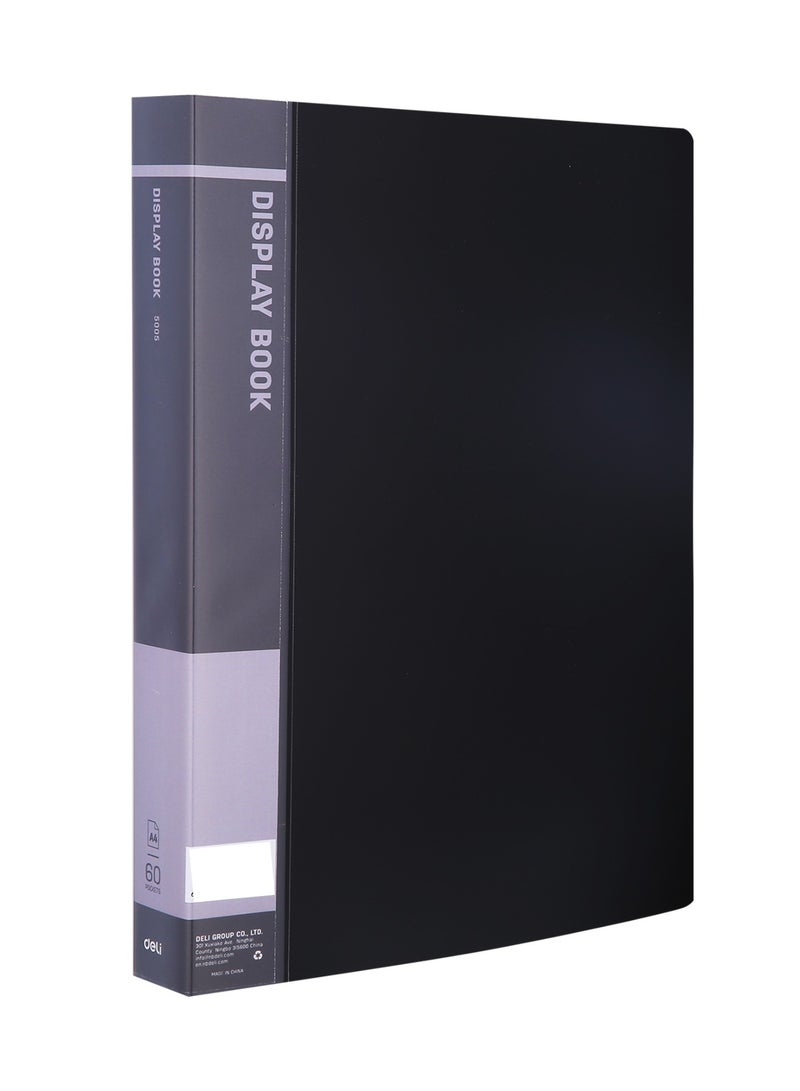 Deli 1-Piece Office Display Book With 60 Clear Pockets Assorted Colours  - Image 1