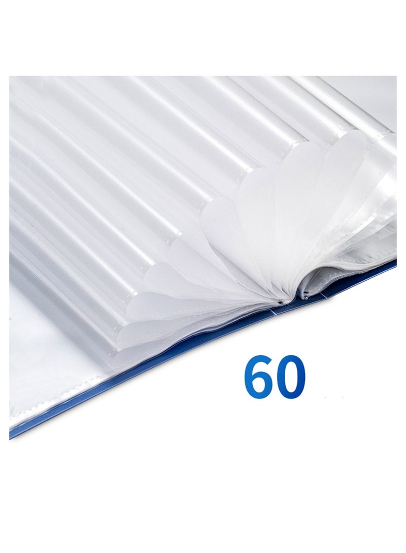 Deli 1-Piece Office Display Book With 60 Clear Pockets Assorted Colours  - Image 4