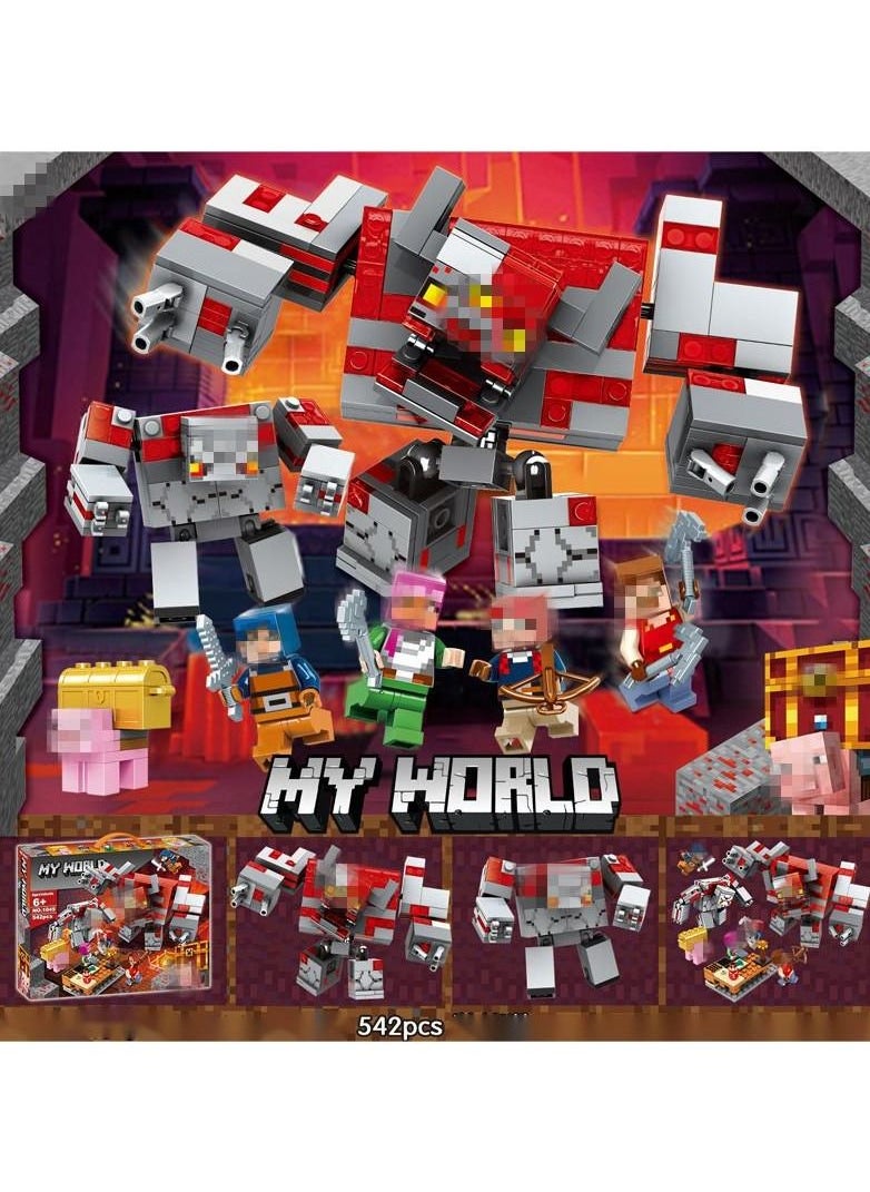 Generic - Minecraft Children's Puzzle Assembling Toy Building Blocks 542 Pieces - Image 1