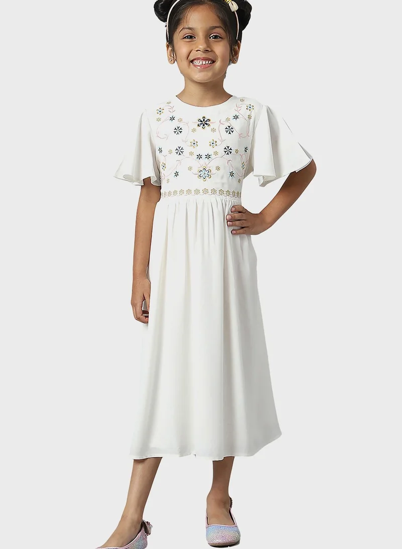 bhpoloclub Youth Floral Print Maxi Dress