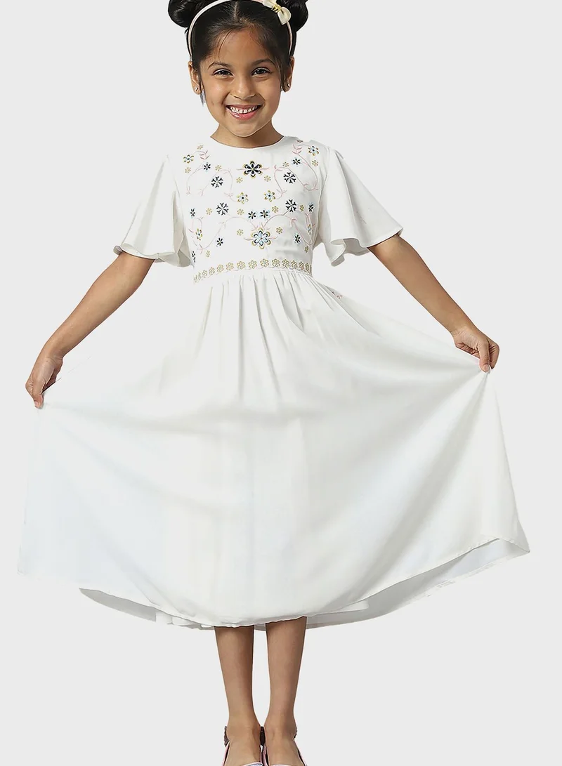 bhpoloclub Youth Floral Print Maxi Dress