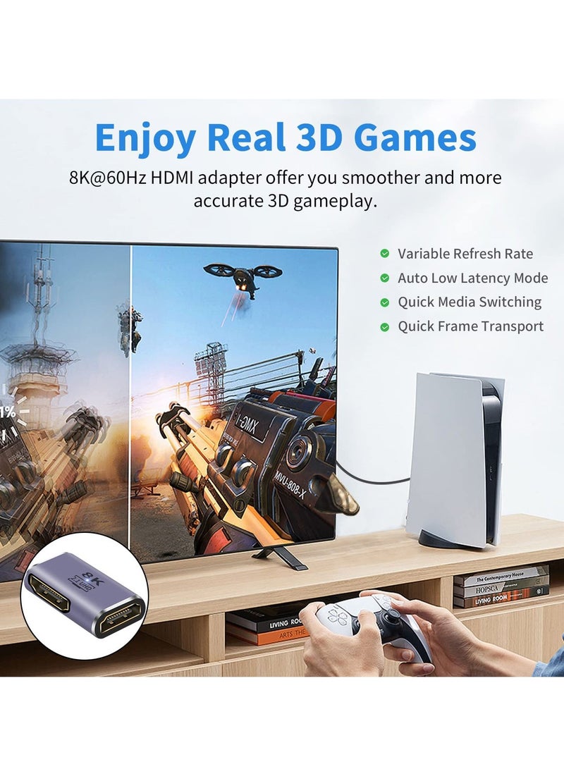 Y&D 2Pcs HDMI Coupler, Female to Adapter 8K@60Hz UHD 2.1 Support for HDTV Roku Stick Chromecast Laptop PC  - Image 5