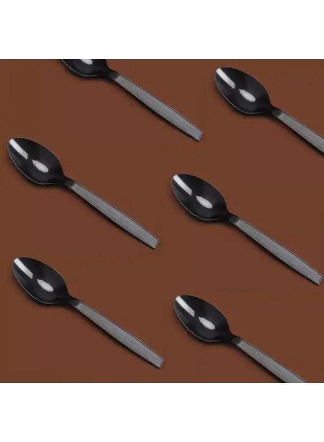 Black Salad Spoons 30PCS Thickened High Quality Dinner Dessert Pasta Fast Food Serving Utensils For Wedding Party Daily Tableware - Image 5