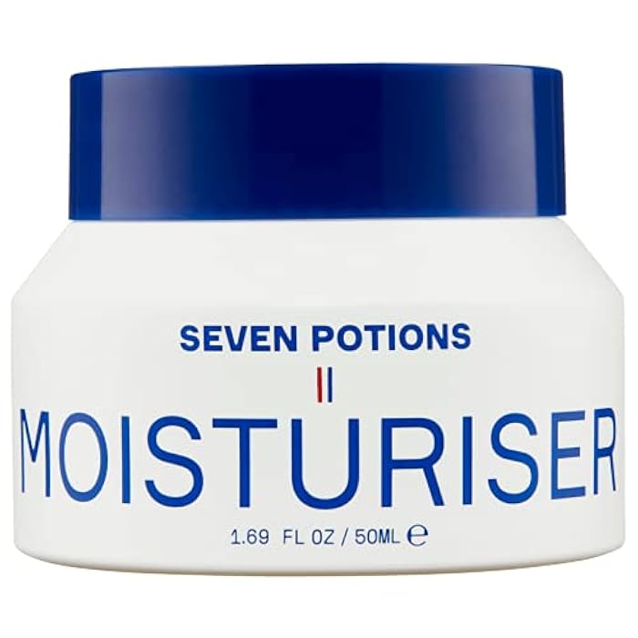 SEVEN POTIONS Anti Ageing Moisturizer for Men 1.69 FL OZ – Fragrance Free, Fast Absorbing Face Cream – Helps Prevent Fine Lines and Wrinkles – Hydrates Skin – Natural, Vegan, Cruelty Free - Image 1