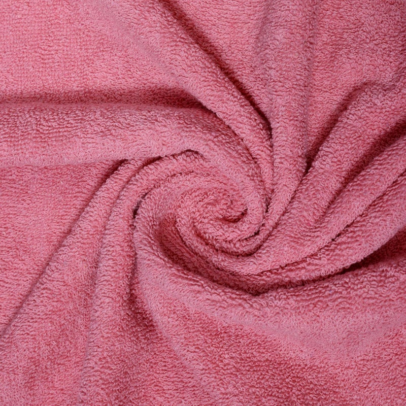 Dreamscape 100% Cotton 550 GSM Bath Towel Set of 2, Size 70 x 145 cm, Burgundy & Rose - Image 5