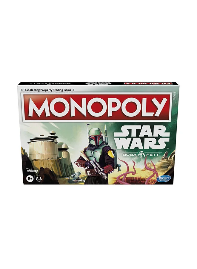 Monopoly Star Wars Boba Fett Edition Board Game For Kids Ages 8+