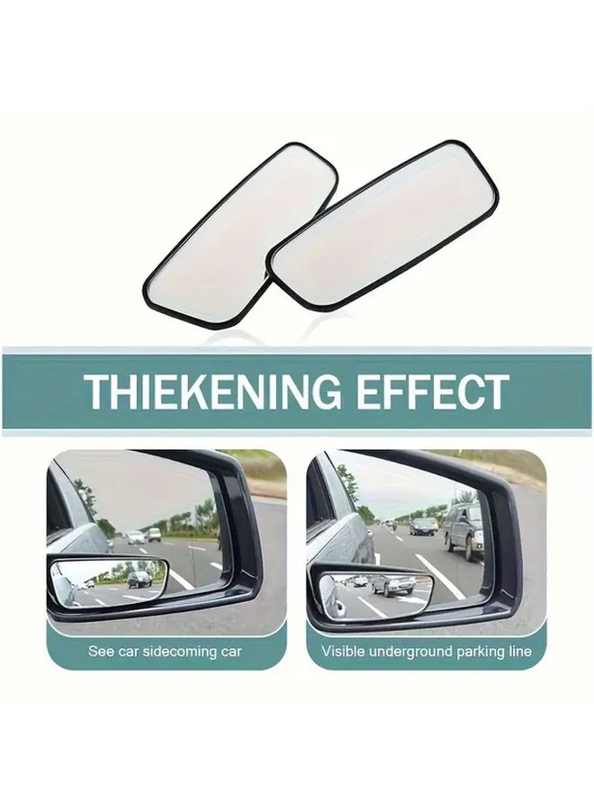 Two Adjustable Anti Glare Car Blind Spot Mirrors For Framed Side Mirrors - Image 5