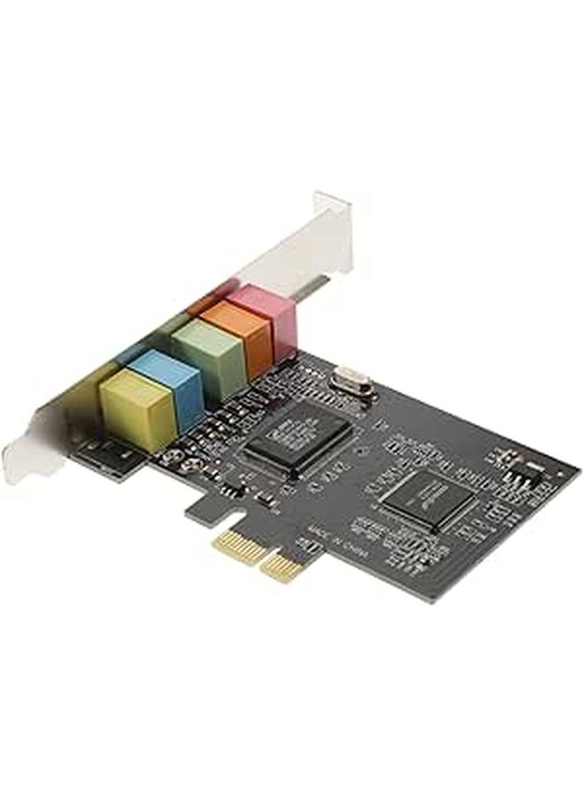 Pcie To Sound Card Internal Audio Expansion With Low Profile Bracket Digital Surround Sound Compatible With Windows For Desktop Random Color - Image 1
