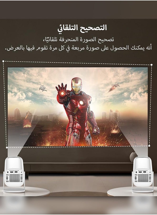 LEXIN - S40 Max Mini Projector with WiFi and Bluetooth, Portable Outdoor Projector Support 4K/Auto Keystone Correction, Compatible with Smartphone/TV Stick/PC/Laptop - Image 1