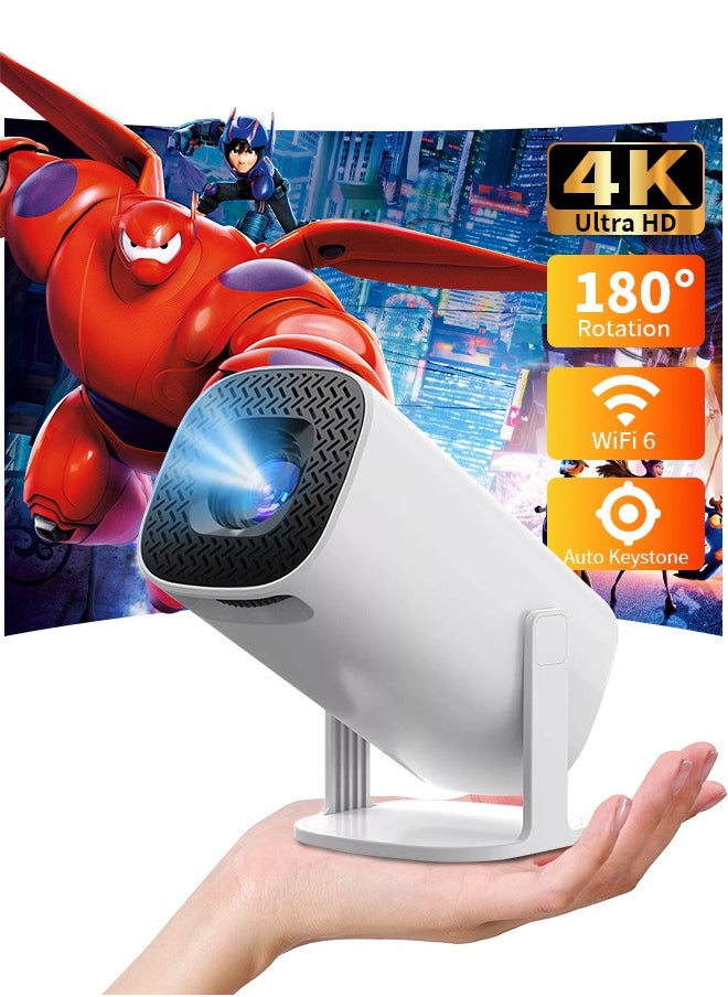 LEXIN - S40 Max Mini Projector with WiFi and Bluetooth, Portable Outdoor Projector Support 4K/Auto Keystone Correction, Compatible with Smartphone/TV Stick/PC/Laptop - Image 1