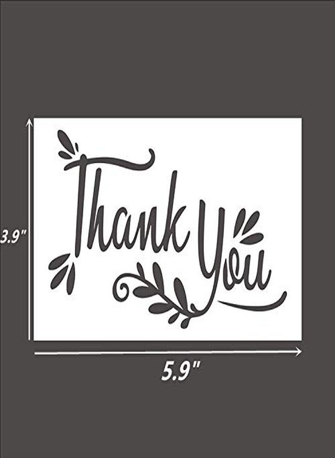 OBUY Thank You Reusable Stencil Airbrush Painting Art DIY Home Decor Scrap Booking Album Crafts (3.9“×5.9”) - Image 2