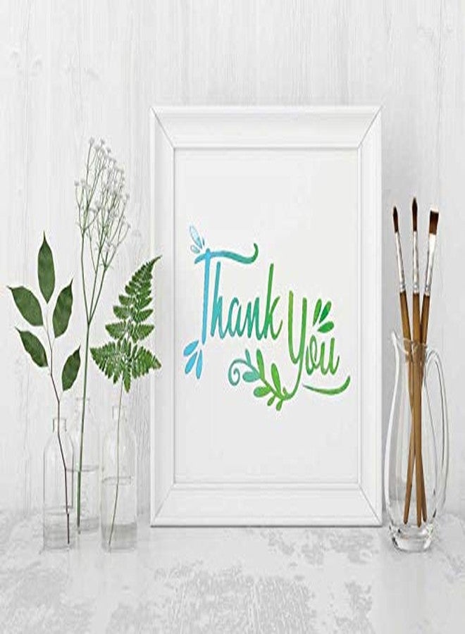 OBUY Thank You Reusable Stencil Airbrush Painting Art DIY Home Decor Scrap Booking Album Crafts (3.9“×5.9”) - Image 3