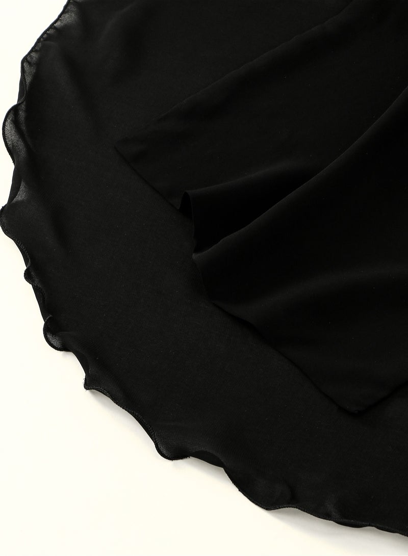 Three Layer Niqab, Soft Chiffon Muslim Veil Face Cover, Full Hijab Prayer Face Mask for Women Men - Image 5