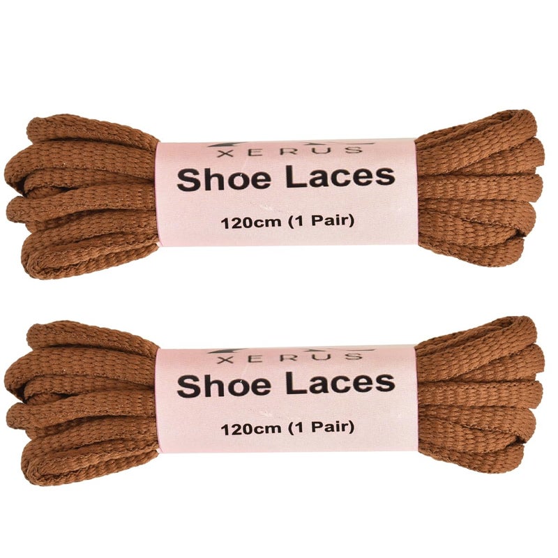 XERUS Shoe Lace Round Black 120cm for Sport and Sneakers Flat boot hiking Strings for Gym Running Athletic Men Women & Kids Shoes -(Pack of 2 Pairs) - Image 1