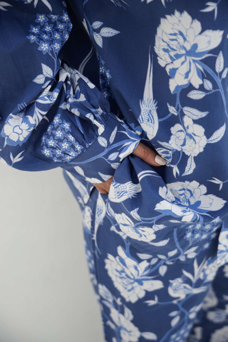 Label Flavia طقم متناسق باللون الأزرق البحري للنساء - Image 4