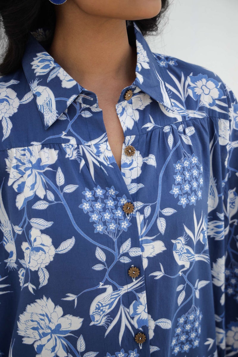 Label Flavia طقم متناسق باللون الأزرق البحري للنساء - Image 3