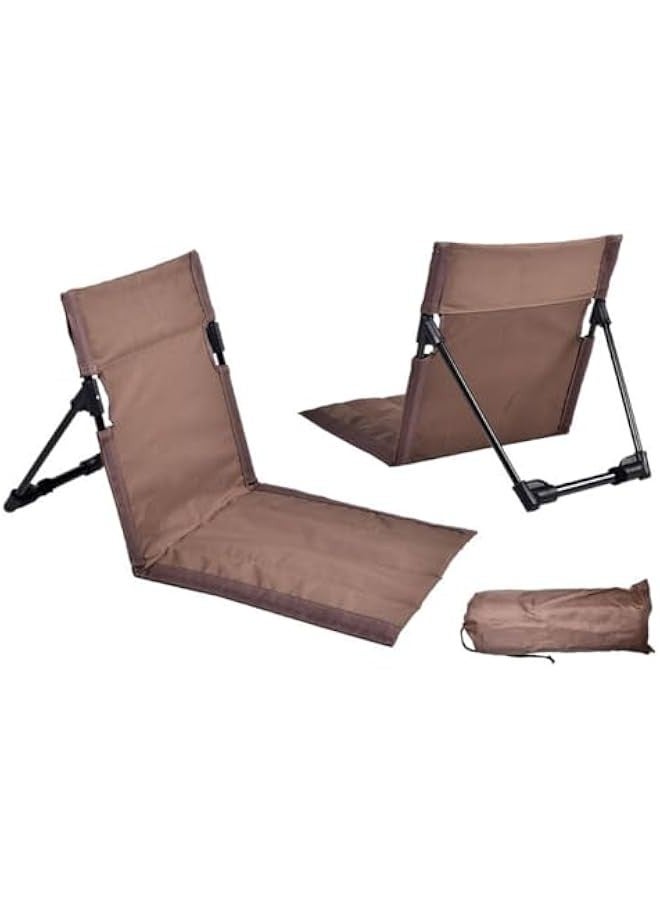 TRASSLE Beach Mat Lounge Chair, Ultra-Light Camping Folding Chair with Backrest,Outdoors Relaxing Chair with Carry Bag for Camping Beach Road Trips - Image 1
