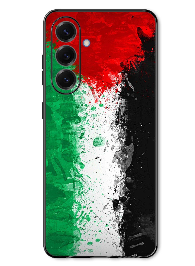 Theodor Case Compatible with Samsung Galaxy A37 Protection Shockproof Bumper Cover Palestine Flag 1 - Image 1