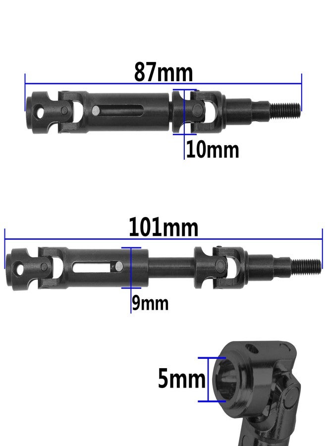 Vgoohobby قطعتين عمود نقل الحركة الفولاذي Vgoohobby CVD #14410B متوافق مع سيارة MJX Hyper Go 14210 14209 1/14 RC قطع ترقية (أسود) - Image 4
