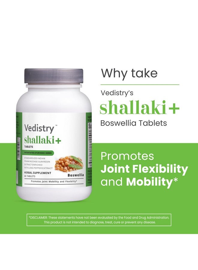 Vedistry Shallaki+ 700mg Boswellia serrata & Long Pepper Tablets | 60 Tablets | Joint Health, Mobility & Flexibility Support | Vegan Herbal Supplement | Pack of 1 - Image 3