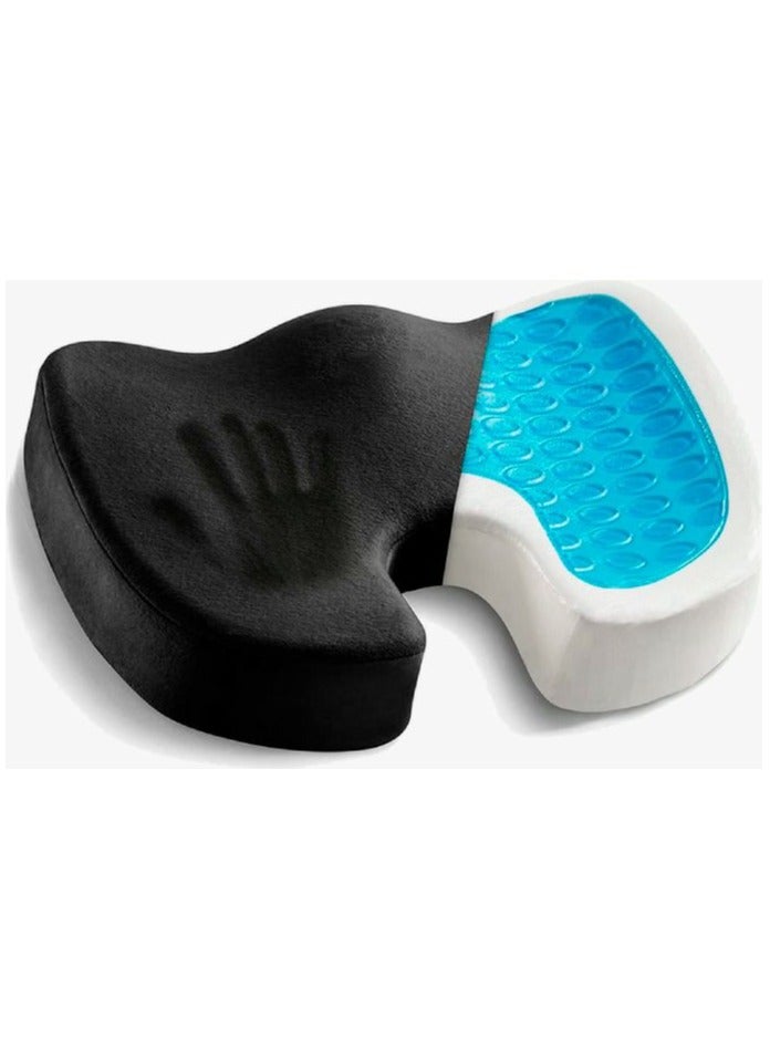 وسادة جل طبية على شكل U – Riposo | مريحة للظهر والعصعص، مع طبقة تبريد جل – مقاس L - Image 2