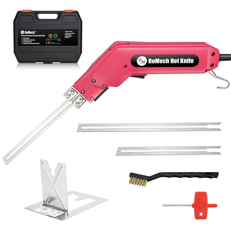 ROMECH Hot Knife Foam Cutter, 200W Electric Foam Cutting Tool Kit with Blades & Heavy-Duty Case for EPS, XPS, EVA, EPP RM-005 (200W) - Image 1