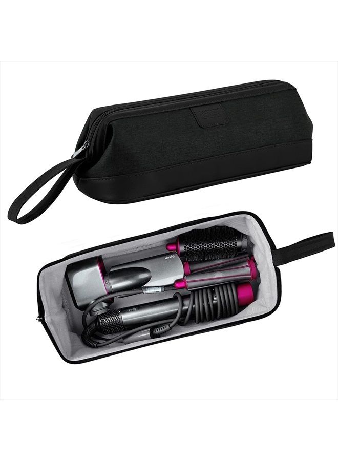 Portable Travel Storage Bag Carrying Case Compatible with Dyson Supersonic Hair Dryer/Dyson Airwrap Styler/Dyson Corrale Hair Straightener/Shark Flexstyle Air Styling & Drying System,Black