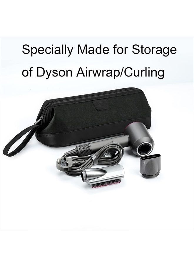 BUBM - Portable Travel Storage Bag Carrying Case Compatible with Dyson Supersonic Hair Dryer/Dyson Airwrap Styler/Dyson Corrale Hair Straightener/Shark Flexstyle Air Styling & Drying System,Black - Image 1