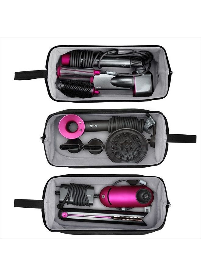 BUBM - Portable Travel Storage Bag Carrying Case Compatible with Dyson Supersonic Hair Dryer/Dyson Airwrap Styler/Dyson Corrale Hair Straightener/Shark Flexstyle Air Styling & Drying System,Black - Image 1
