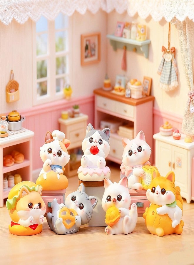 EVDERS 1Pcs Cat Series Blind Box Mystery Bag Random Design Cat Blind Box Collectible Figurines Kawaii Resin Cats Figurines for Home Decorations Desktop Decor (Single Box) - Image 5