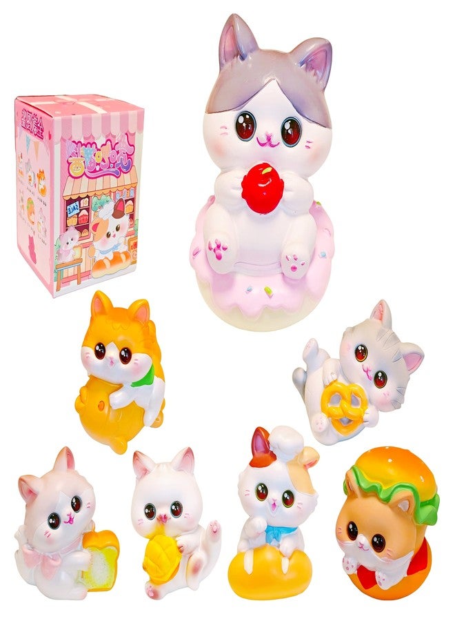 EVDERS 1Pcs Cat Series Blind Box Mystery Bag Random Design Cat Blind Box Collectible Figurines Kawaii Resin Cats Figurines for Home Decorations Desktop Decor (Single Box) - Image 1