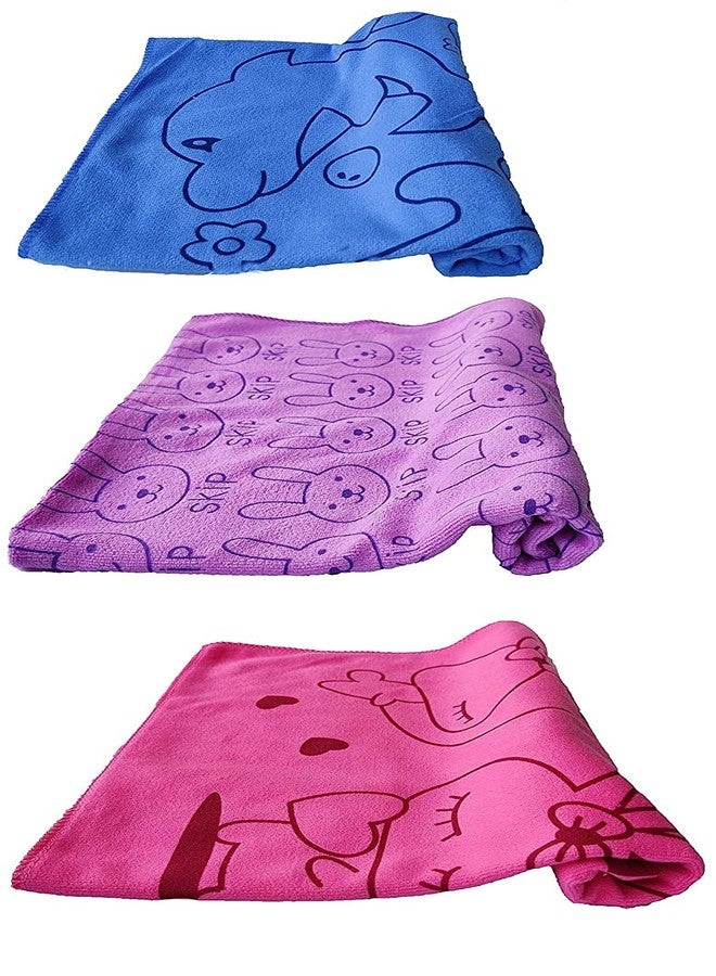 TEDDYIFY Soft Cotton Baby Bath Towel for Infants, Toddlers and New Born Babies, Bathing Essentials, Attractive Colors and Prints (2 Dark Towel) - Image 5