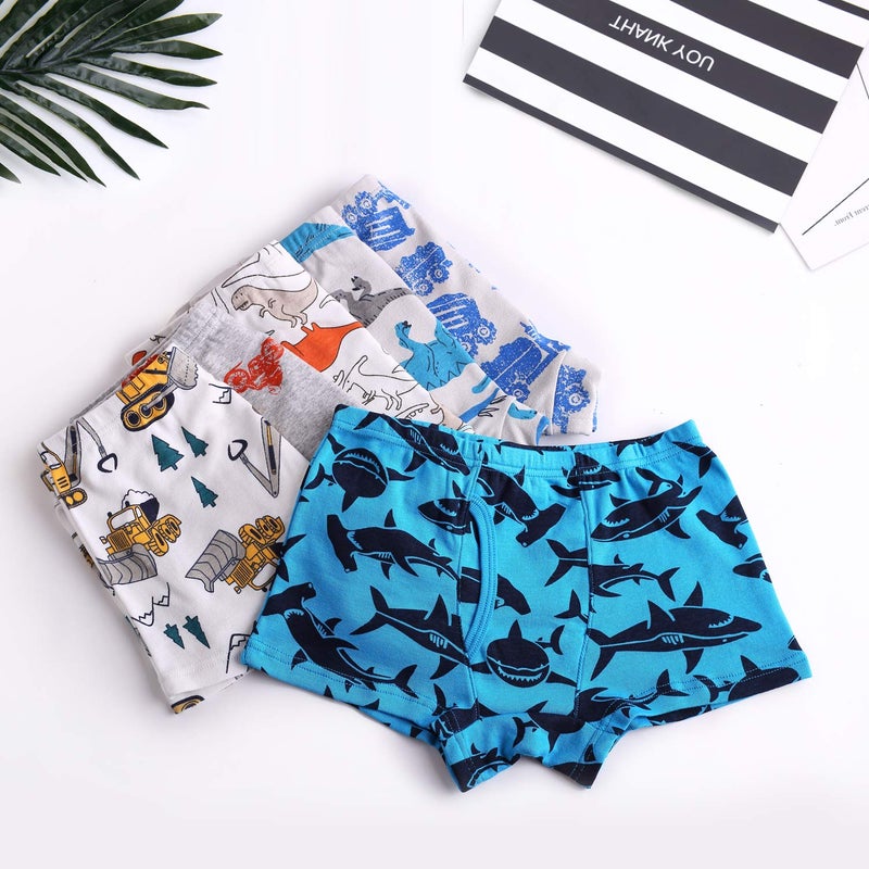 Taxzode Boys' Cool Comfort Breathable Soft Boxer Brief size 2-3T 3-4T 4-5T 5-6years 7-8years 6-Pack 5-6T - Image 4