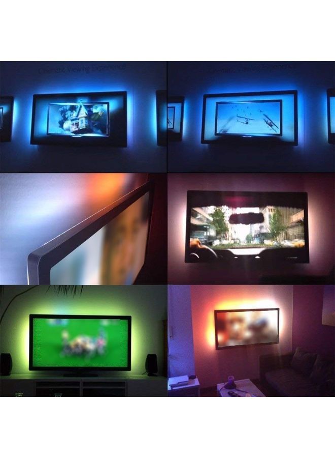 نيبمينينت شريط إضاءة ب180 ضوء LED بفضاء لوني ار جي بي مع جهاز تحكم عن بعد متعدد الألوان - Image 5