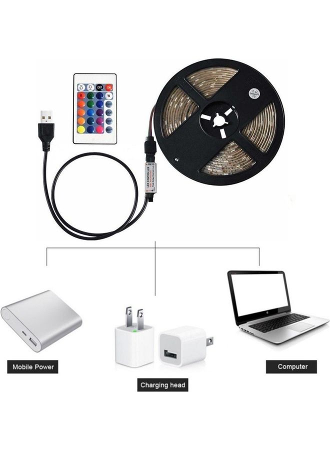 نيبمينينت شريط إضاءة ب180 ضوء LED بفضاء لوني ار جي بي مع جهاز تحكم عن بعد متعدد الألوان - Image 4
