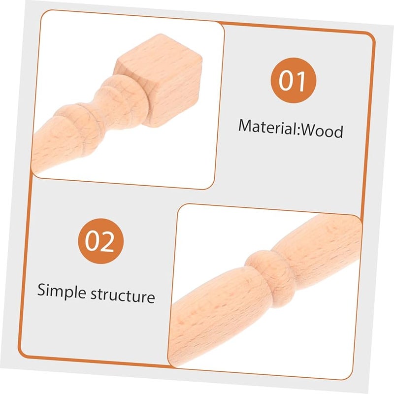 Unfinished Wooden Spindle Roman Column DIY Staircase Decorative Post 4PCS - Image 5