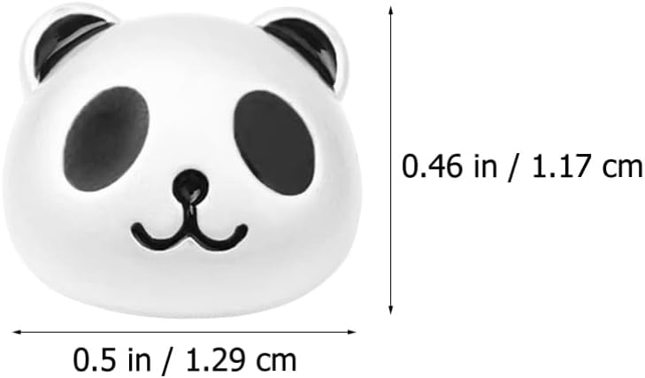 خرز سحر الباندا السبائكي 10 قطع خرز فاصل دائري 8 مم لصنع المجوهرات DIY - Image 3