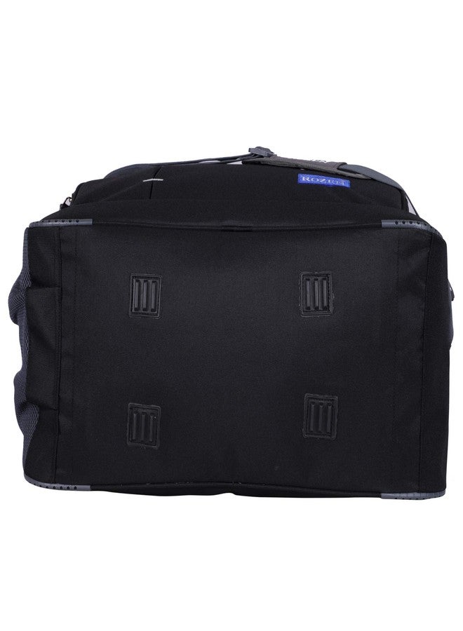 ROZEN 52Liters 22 Inch Heavy Dutty Travel Luggage Duffel Bag (Black) - Image 5
