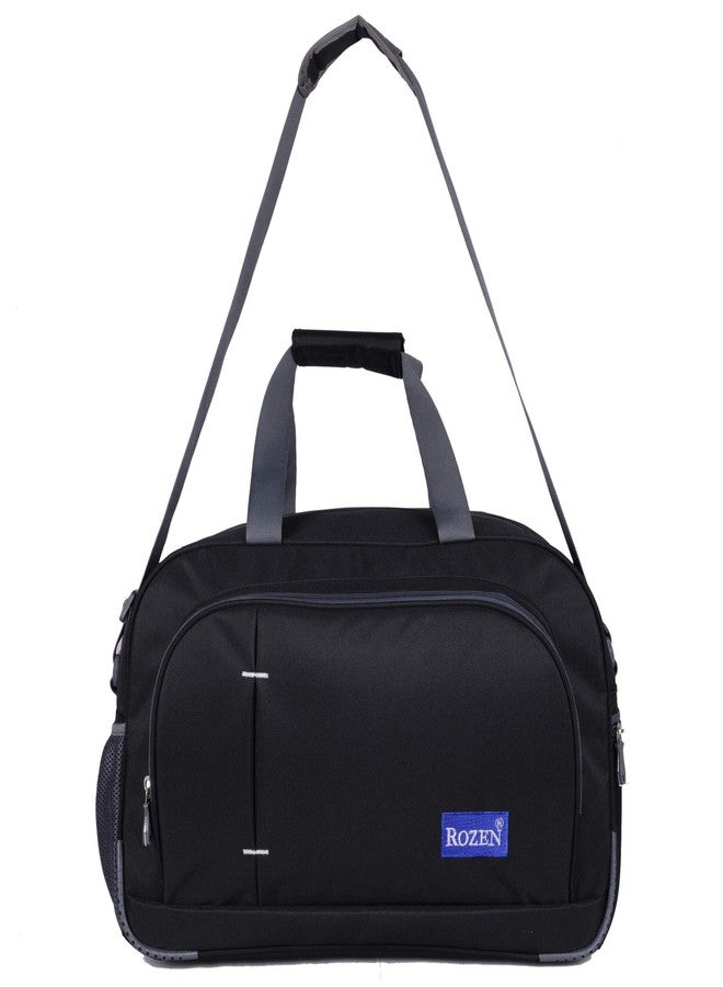 ROZEN 52Liters 22 Inch Heavy Dutty Travel Luggage Duffel Bag (Black) - Image 2