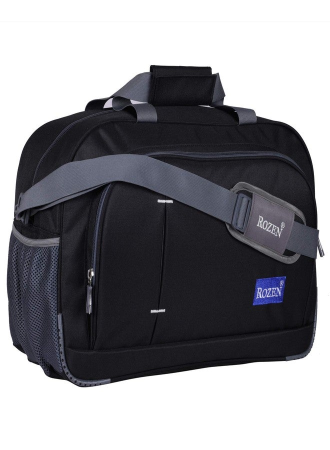ROZEN 52Liters 22 Inch Heavy Dutty Travel Luggage Duffel Bag (Black) - Image 1